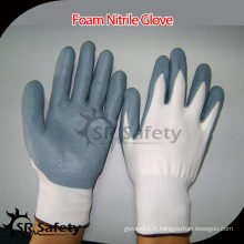 SRSAFETY 13G gants tricotés en nitrure en nitrile en mousse, doublure en mousse